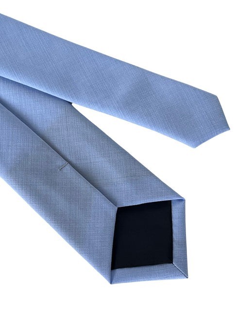 light baby dusky pale blue bamboo tie